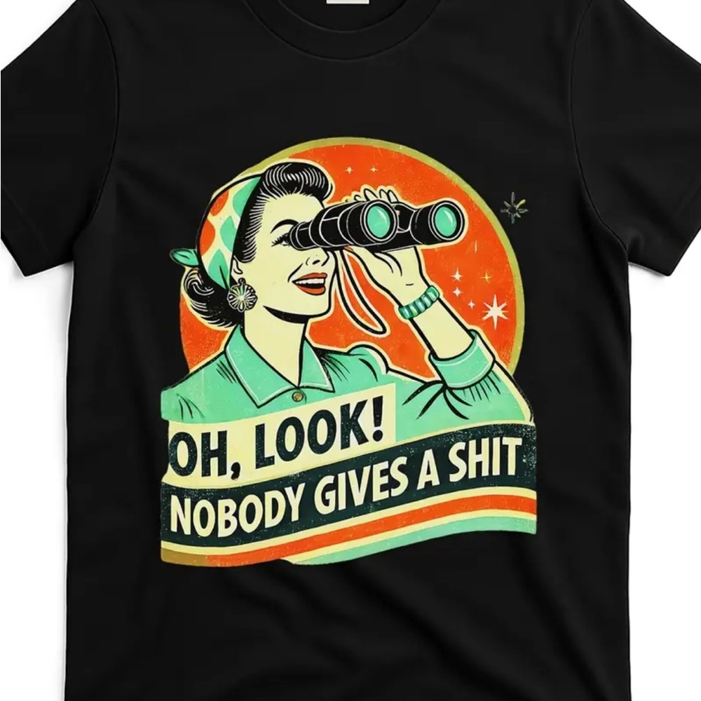 Black Retro Graphic Tee